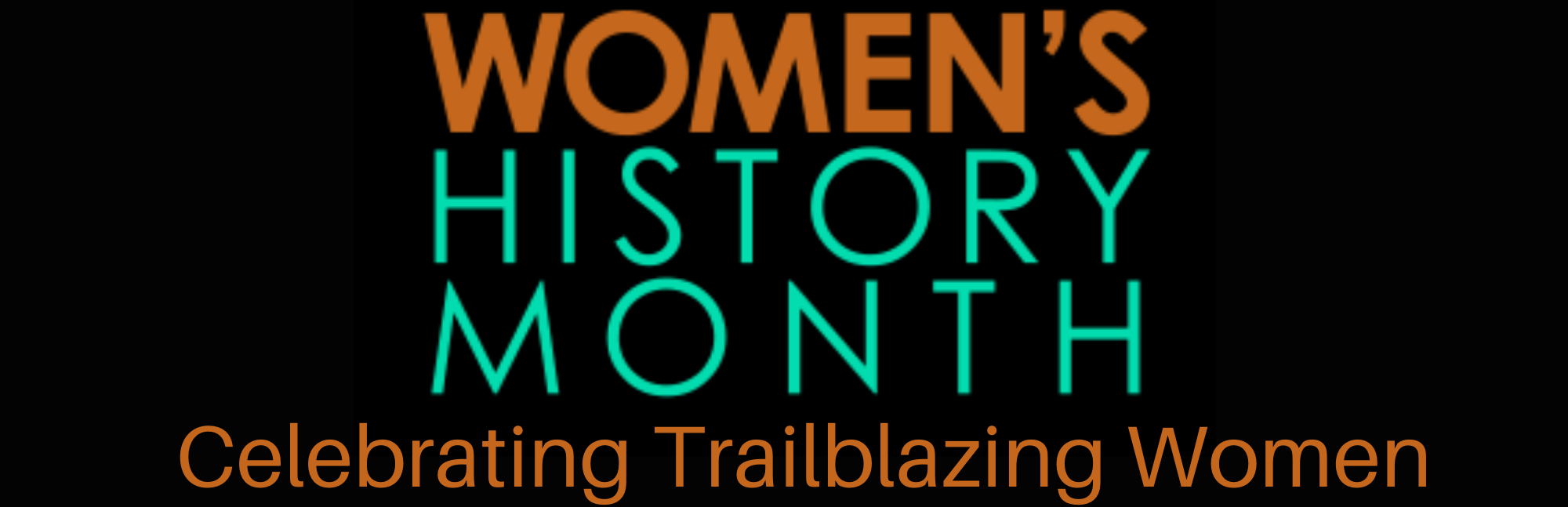 Women's History Month 2021 banner
